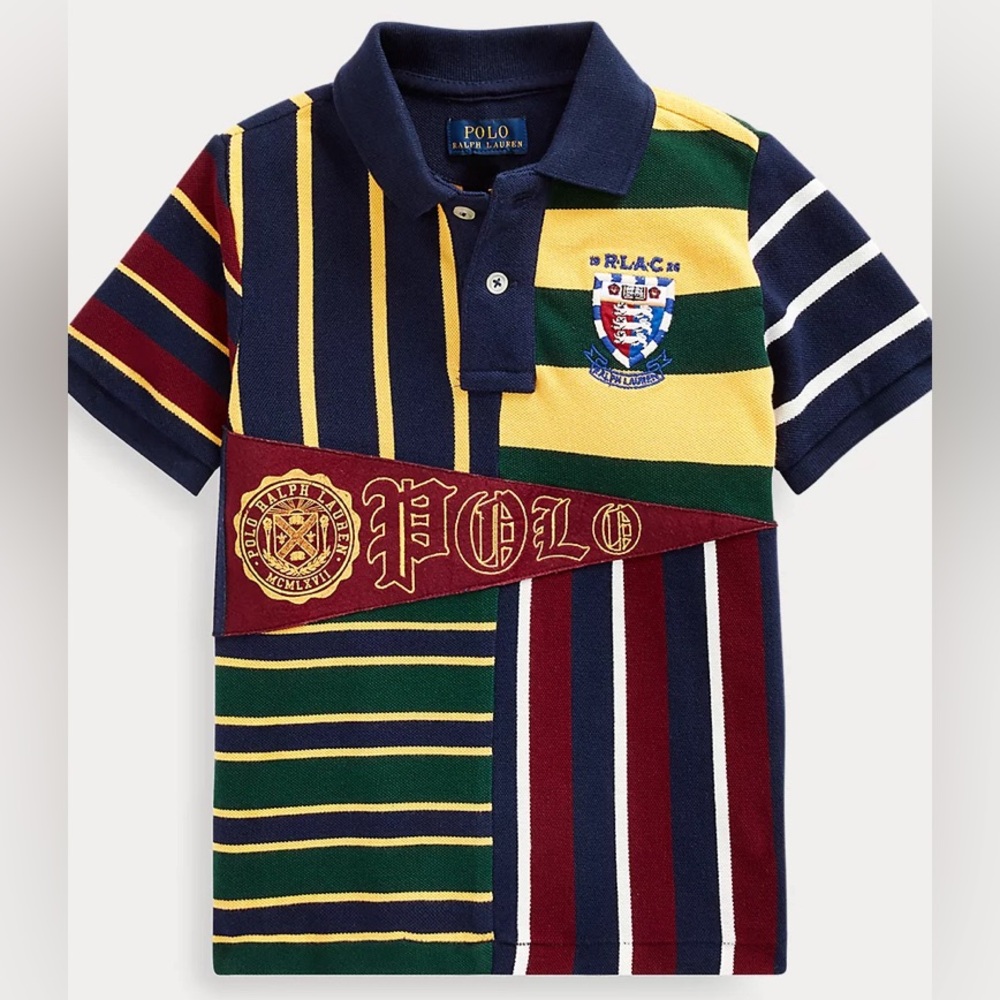 lot of 2 Polo Ralph Lauren tops / rugby / varsity pennant / fall / collegiate